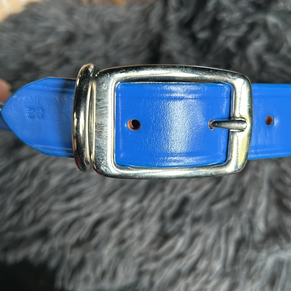 NWT Auburn Leathercrafters Rolled Leather Dog Collar 18-22”
